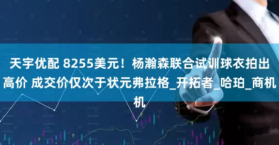 天宇优配 8255美元！杨瀚森联合试训球衣拍出高价 成交价仅次于状元弗拉格_开拓者_哈珀_商机